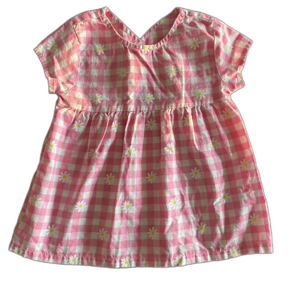 Carter's Pink Gingham & Floral Top Girls' 24 Months